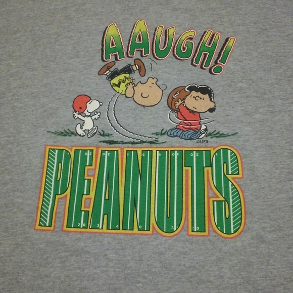 Gildan Other - 🥜 🏈 Vintage Peanuts Snoopy 🐕 Charlie Brown Shirt Autumn 🍁 Football Vtg XL